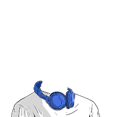 Blue Headphones